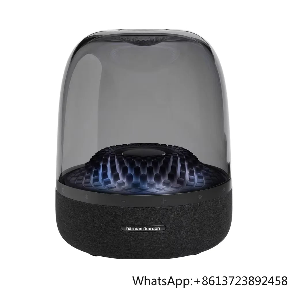 Harman Kardon Aura 4 Bluetooth Speaker Surround Sound Subwoofer 360 Degree LED RGB Ambilight Effect Wireless AC Plastic Cabinet