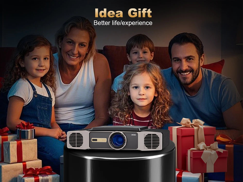 DESS 1080P Full HD Projector LED 4K WiFi Android Projectors Auto Focus C5 Enterprise Video Smart Home Theater Beamer For Meeting