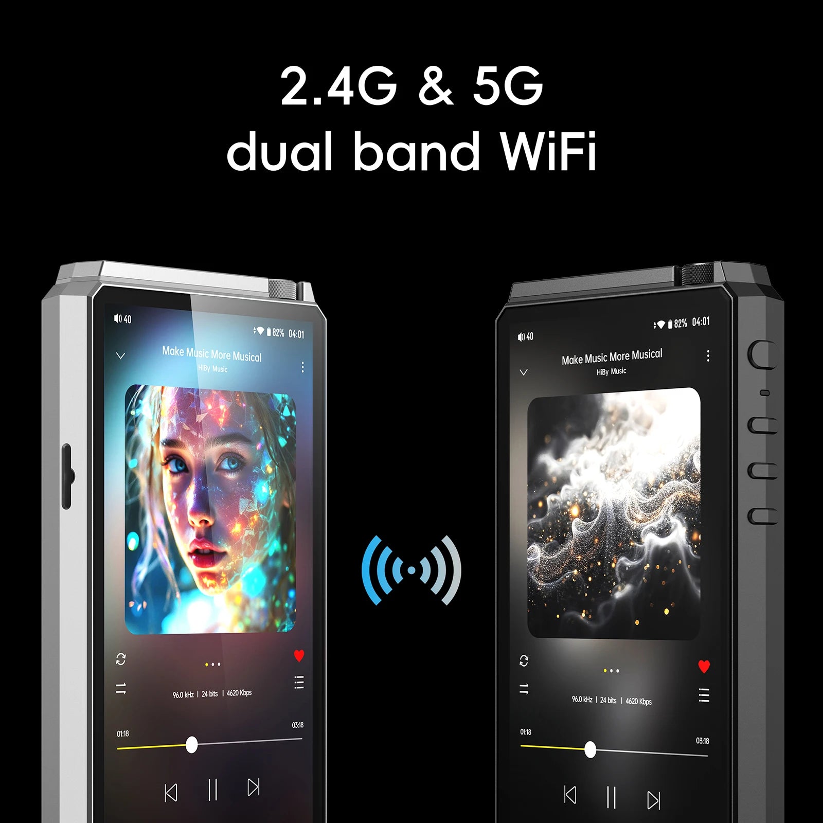 HiBy R6III 2025 / R6 Gen 3 Android 12 Music Player MP3 USB DAC HIFI WiFi Bluetooth 5.0 CS43198 *4 MQA16x DSD512 PCM768 4500mAh