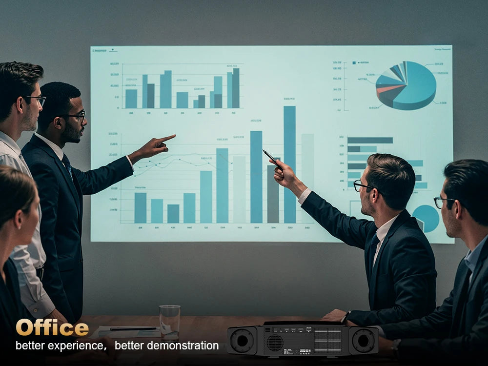 DESS 1080P Full HD Projector LED 4K WiFi Android Projectors Auto Focus C5 Enterprise Video Smart Home Theater Beamer For Meeting