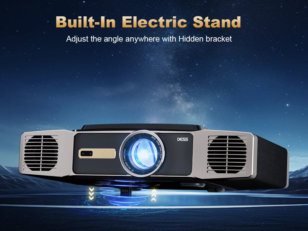 DESS 1080P Full HD Projector LED 4K WiFi Android Projectors Auto Focus C5 Enterprise Video Smart Home Theater Beamer For Meeting